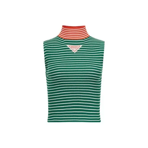 PRADA SS22 Майка Женская Зеленая
