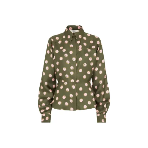 FENDI Зеленые Женские Рубашки