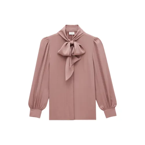 SAINT LAURENT Рубашка Женская Лесной Розовый