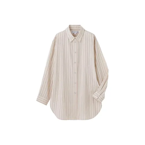 UNIQLO X Ines de la Fressange Светло-бежевые Женские Рубашки