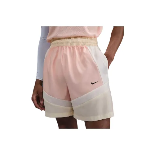 Nike Iconwoven SS25 Баскетбольные шорты Мужской Кокосовое молоко Промытый Коралловый Холст Черный