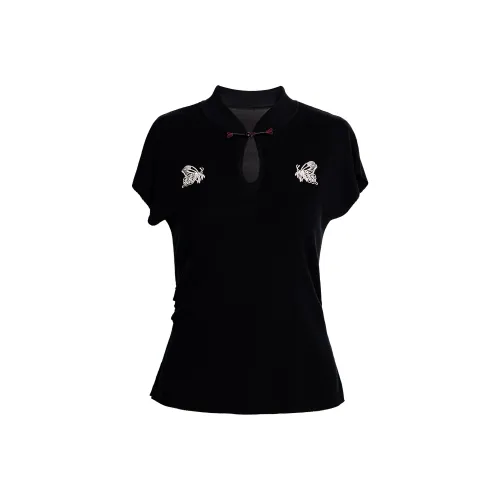 ROEYSHOUSE T-рубашка Женская Черная