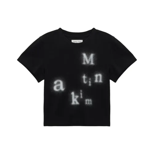 MATIN KIM Черные Женские Футболки