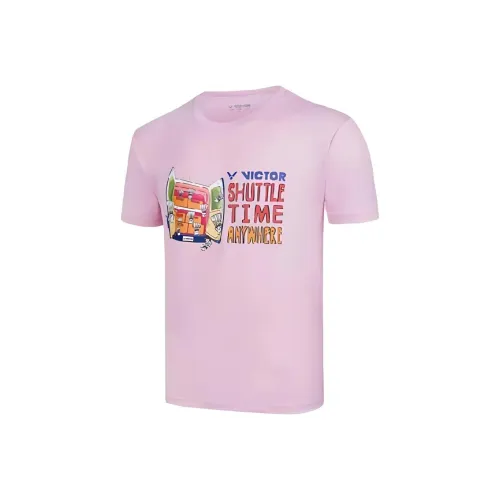 VICTOR Бадминтон Джерси Унисекс Застенчивый Розовый