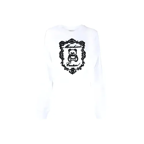 MOSCHINO Белый Женские Свитшоты