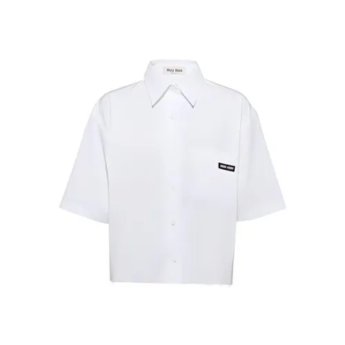 MIU MIU SS23 Рубашка Женская Белая