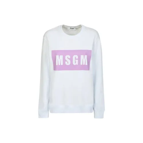 MSGM Белый Женские Свитшоты