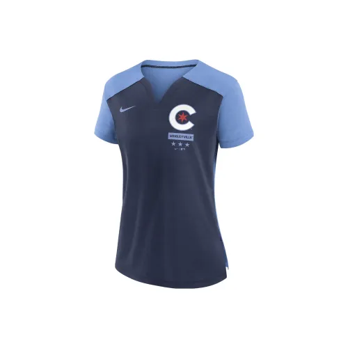 NIKE Синие Женские Футболки