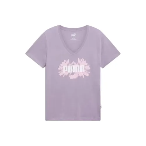 PUMA Full Обычный T Рубашка Женская Светло-Сливовый