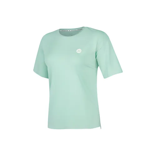 Skechers Обычный T Рубашка Женские Лишайниковый цвет Зеленый