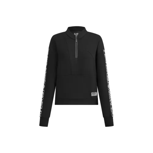 EMPORIO ARMANI EA7 SS24 Свитшот Женский Черный