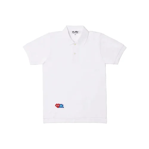 CDG Play SS24 Поло Женское Белое