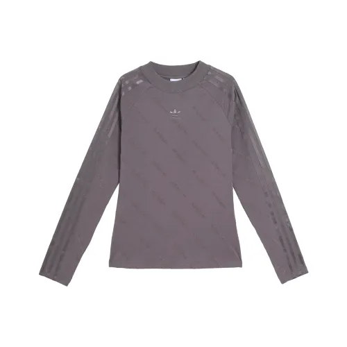 Adidas Originals LONG SLEEVE TOP T Рубашка Женская Shadow Trace Серый