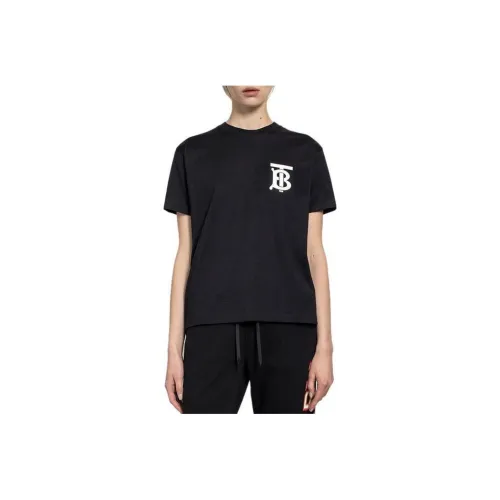 Burberry SS23 Стандартная T-рубашка Женская Черная