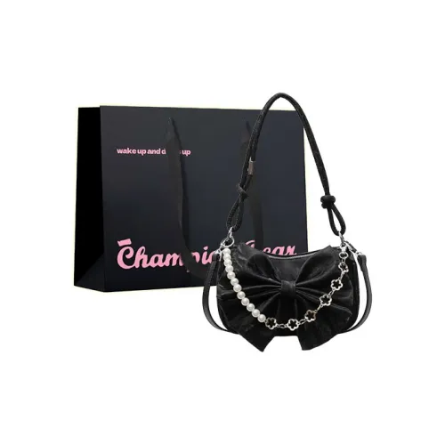 Champion Cub ПУ (полиуретан) Сумка через плечо Стандартная Женская Черный Экрю Розовый Зеленый