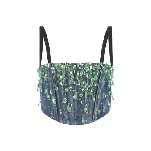 MIU MIU FW22 Топ на бретелях Женский Многоцветный