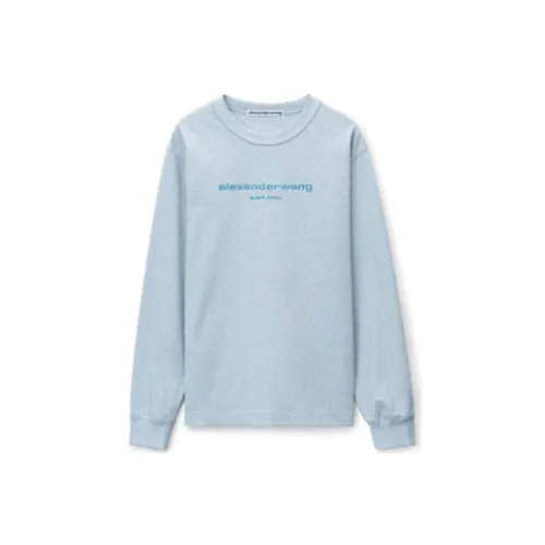 alexander wang Светло-синий Унисекс T Рубашки