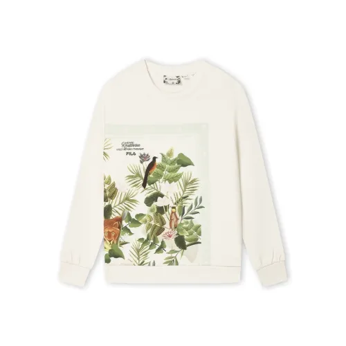 FILA x LUSUO Sweat Толстовка Женская Овсяный Бежевый