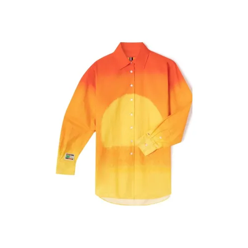 Tommy Hilfiger Tommy Hilfiger X Andy Warhol Co Бренд Желто-оранжевый Цветовой блок Женские Рубашки