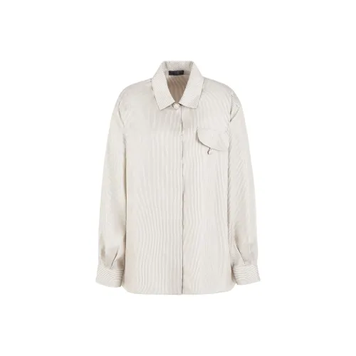 EMPORIO ARMANI Рубашка Женская Молочно-белая