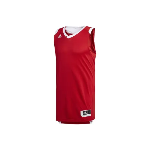 Adidas Баскетбольная Джерси Мужская Красная