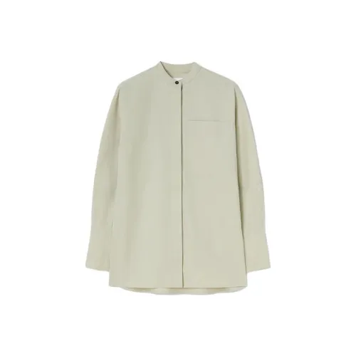 JIL SANDER Светло-зеленые Женские Рубашки