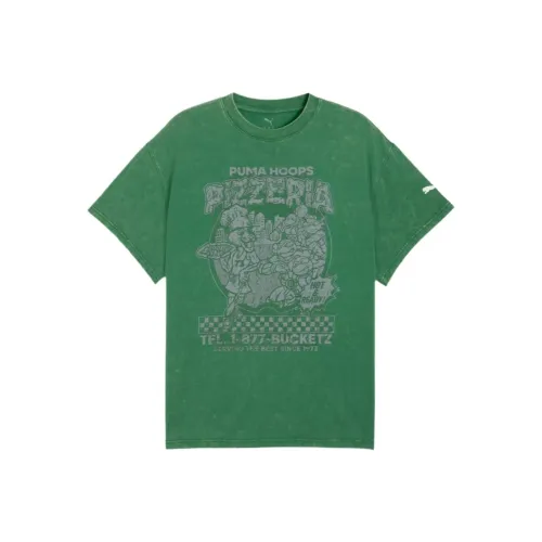 PUMA Баскетбольная Джерси Мужская Зеленая