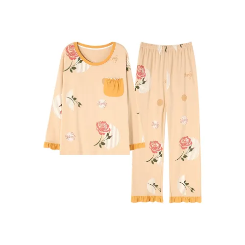 ROMANTIC·SPRING Пижамный комплект Женский Цвет на изображении