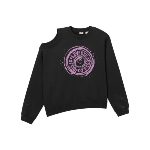 Levi's Толстовка Женская Серый Черный