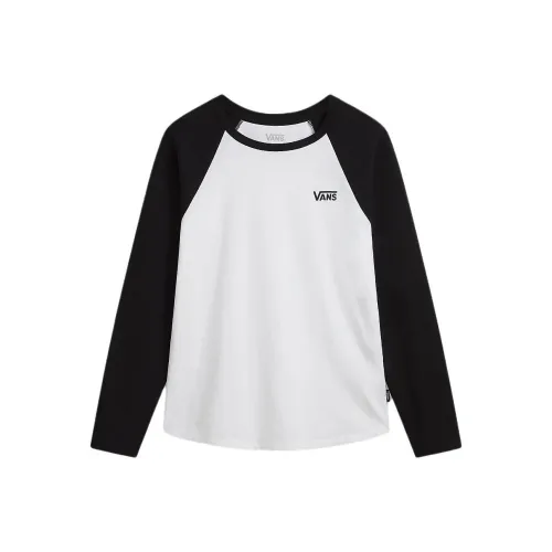 Vans Flying V Рукав реглан T-рубашка Женская Черная