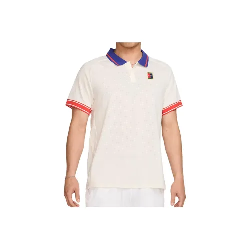 Nike COURT HERITAGE Tennis SS25 Теннис Топ Мужской Бежевый