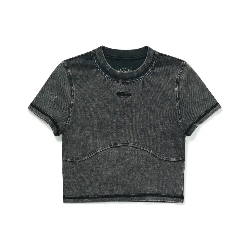 714STREET T-Shirt Женская Черный Серый