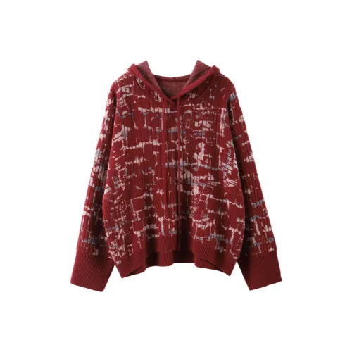 MAIGRE SIMHAT Кашемировый свитер женский кирпично-красный