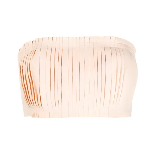 Ulla Johnson Без бретелек Топ Женский Персиково-Оранжевый