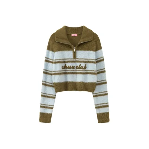 CHUU Горчичный зеленый Женский трикотаж