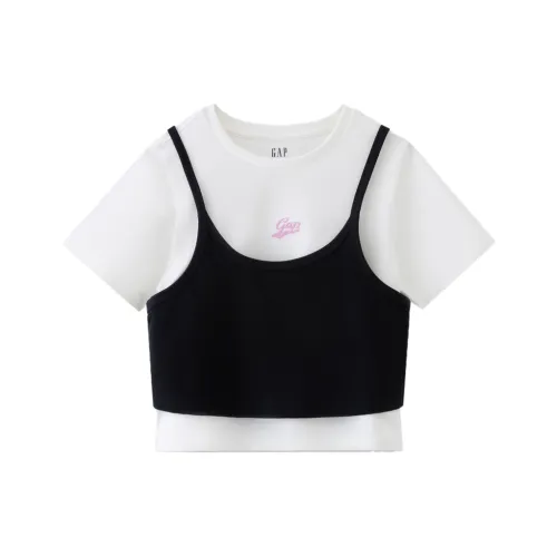 GAP T-рубашка Женская Черно-белая Комбинация