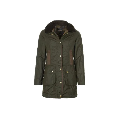 Barbour Оливково-зеленая Женская Куртка