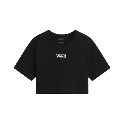 Vans Flying V Crew Стандартная T-рубашка Женская Черная