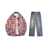 Set (Красный топ + Ностальгические синие джинсы)
