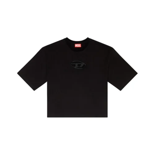 DIESEL Овал D series Черные Женские Рубашки T