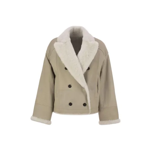 Brunello Cucinelli Овсяные Женские Куртки