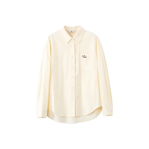 XIANGYING Бежевые Женские Рубашки