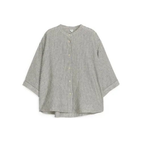 ARKET Рубашка Женская Черная Белая