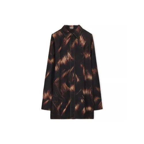 LOEWE SS23 Коричневые Женские Рубашки