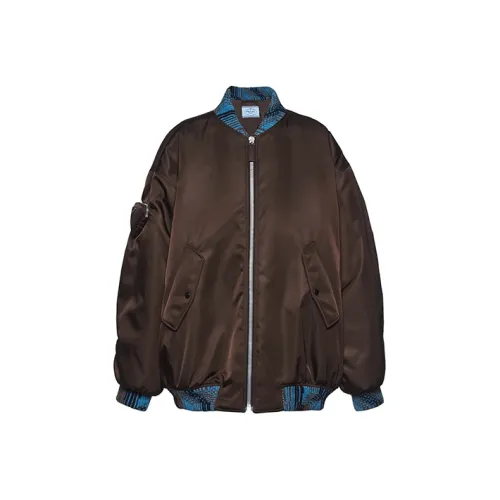 PRADA Куртка Женская Темно-Коричневая