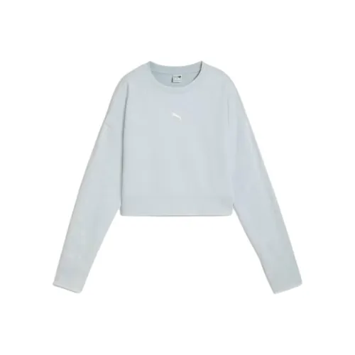 PUMA DARE TORELAXED FW24 Промытый Свитшот Женский Синий