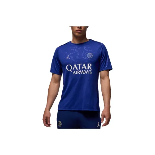 Jordan Paris Saint GermainAcademy SS25 Футбол Джерси Мужской Темно-синий