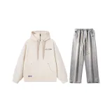 Комплект (Хаки топ + Светло-синие джинсы)