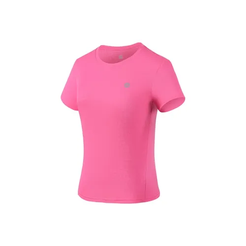 BMAI Бег Т-Рубашка Женская Ярко-Розовая