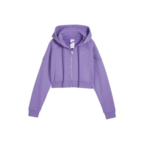 PUMA HoodieCELLERATOR Укороченный свитшот куртки и пальто женские цвет лаванда